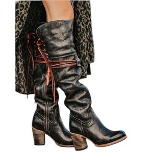 Freebird by Steven | Women’s Tall Black Leather Brock Boots Size 7